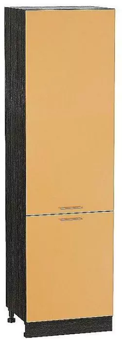 Шкаф пенал с 2-мя дверцами Валерия-М 600х2140 Оранжевый глянец/Венге