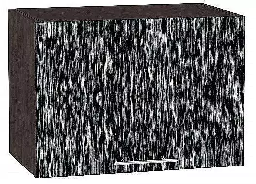 Шкаф верхний горизонтальный Валерия-М 500 Черный металлик дождь/Венге