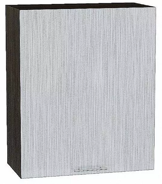 Шкаф верхний с 1-ой дверцей Валерия-М 720х600 Серый металлик дождь светлый/Венге