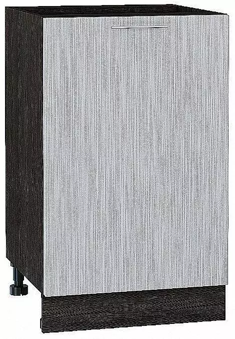 Шкаф нижний с 1-ой дверцей Валерия-М 500 Серый металлик дождь светлый/Венге