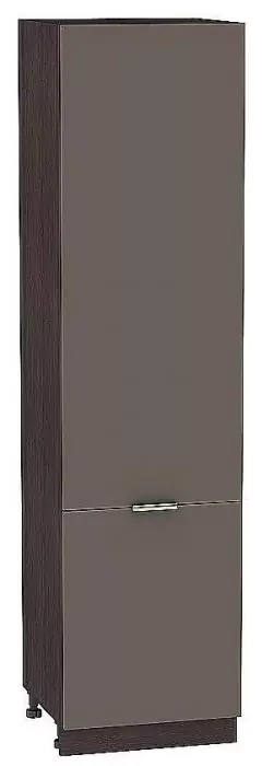 Шкаф пенал с 2-мя дверцами Терра 600 (для верхних шкафов высотой 720) Смоки Софт/Венге