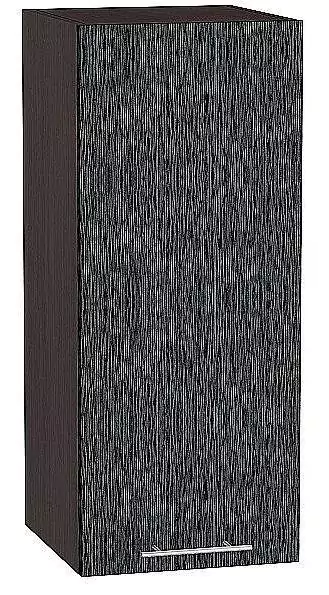 Шкаф верхний с 1-ой дверцей Валерия-М 720х300 Черный металлик дождь/Венге