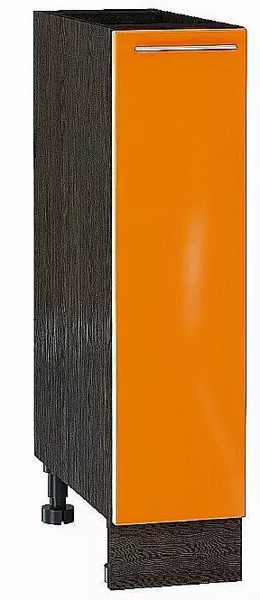 Шкаф нижний бутылочница Валерия-М 200 Оранжевый глянец/Венге