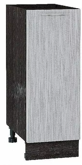 Шкаф нижний с 1-ой дверцей Валерия-М 300 Серый металлик дождь светлый/Венге