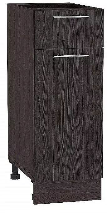 Шкаф нижний с 1-ой дверцей и ящиком Валерия-М 300 Венге/Венге