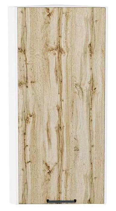 Шкаф верхний торцевой Флэт 920 Wotan Oak 2S/Белый