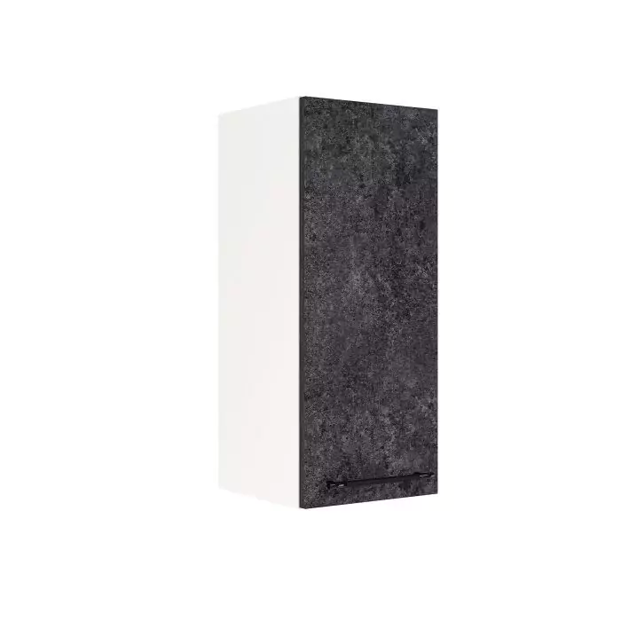 Шкаф верхний ШВ 300 "София" Нувель (бетон черный) дизайн 1