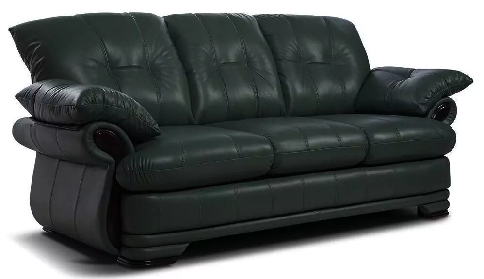 Кожаный диван Фортуна 3 3-мест без мех-ма дизайн 6