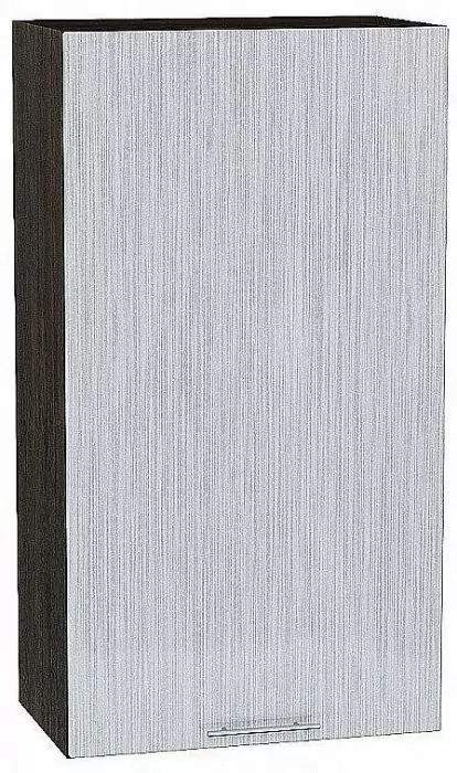 Шкаф верхний с 1-ой дверцей Валерия-М 920х500 Серый металлик дождь светлый/Венге
