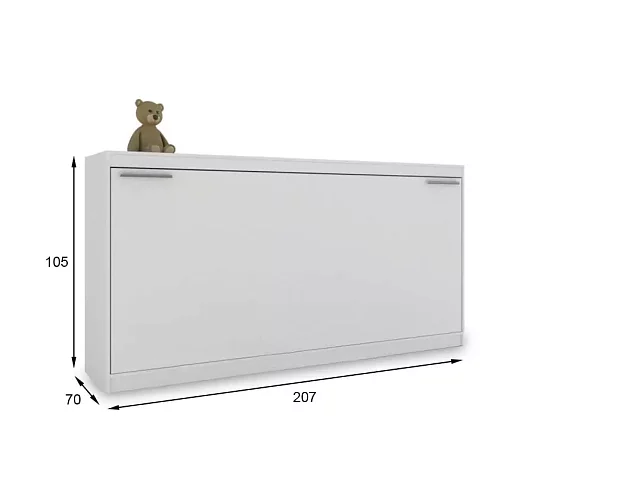 Шкаф-кровать трансформер Рим BMS, Белый