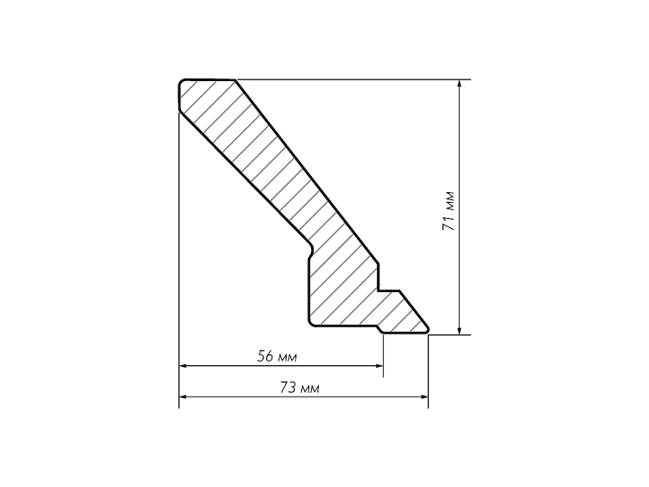 ф208а Декоративный карниз