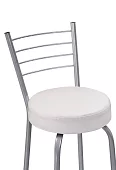 Барный стул Курода белый полимер / светлый мусс Белый