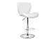Барный стул Porch white / chrome, Белый