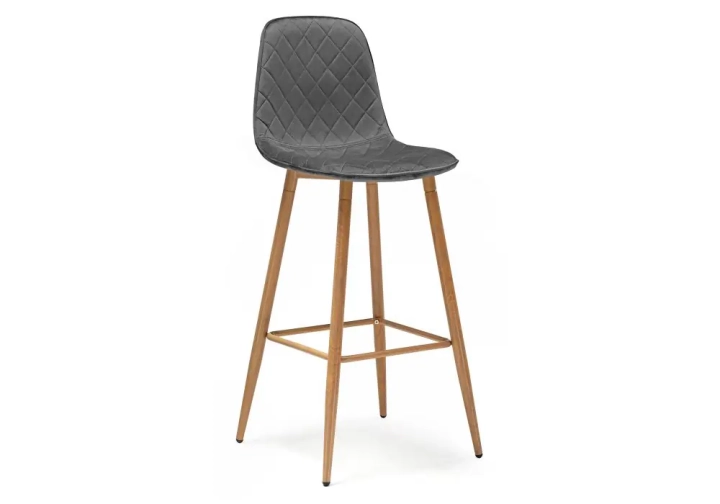 Барный стул Capri dark gray / wood, Серый