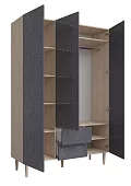Шкаф распашной Сканди (Йорк 6) Серый 