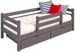 Кровать Соня с защитой по центру (вариант 4), лаванда