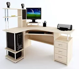 Компьютерный стол Оливер 7 с надставкой 