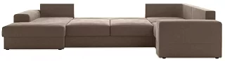 Модульный диван Ариети П-образный Еврокнижка Коричневый