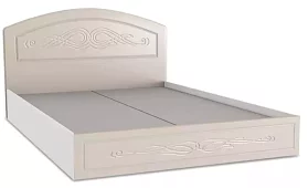 Кровать КР-160 Венеция (белый/жемчуг) Кровати без механизма Бежевый