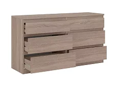 Комод КАС-08 Кастор (Мальм) Коричневый 